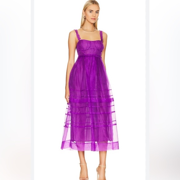 Ulla Johnson Priscilla Dress Cassis Purple size 6 - Picture 2 of 9